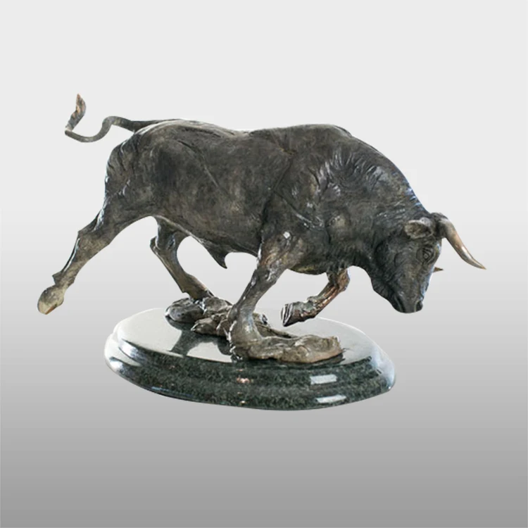 Factory  life size metal bronze sculpture cattle bull statue for sale