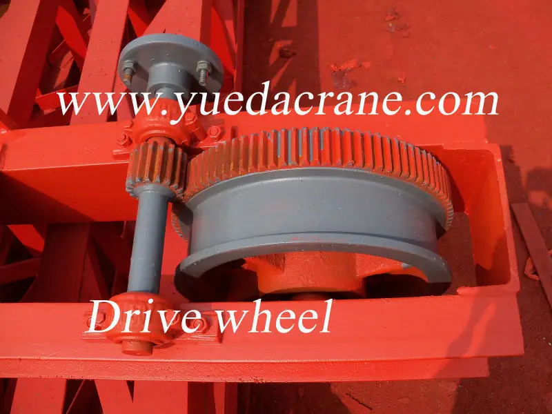 1 ton to 10 ton SL Model Single Girder Manual Drive Bridge Crane