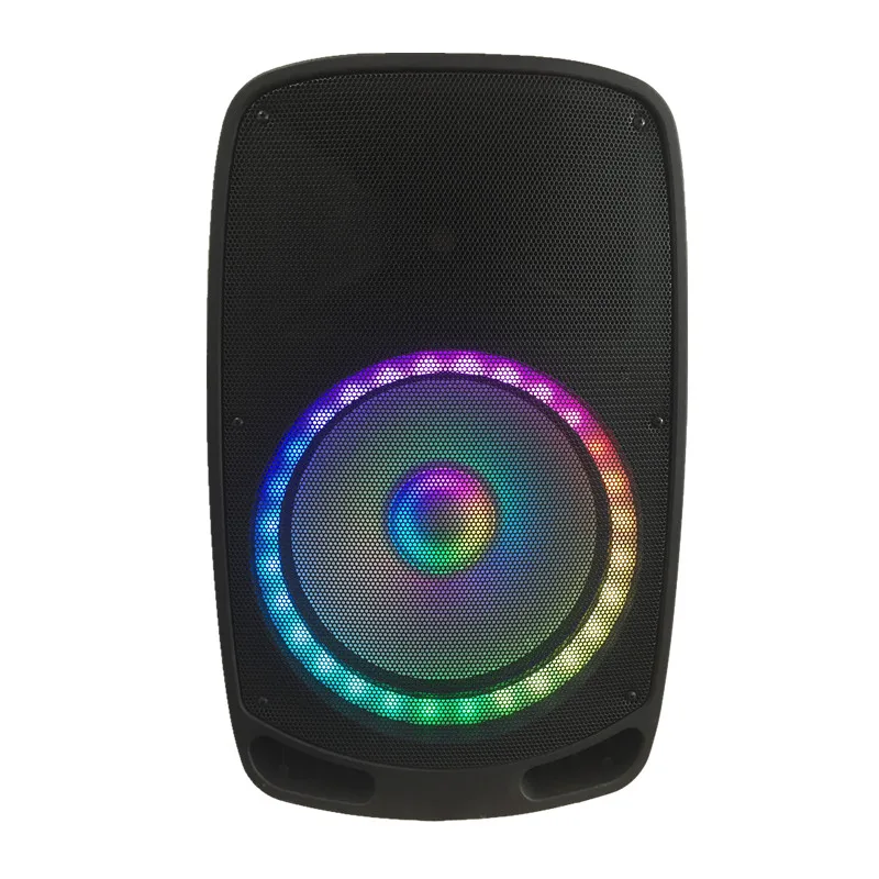 Trolley speaker portable with wheels economical 15 pa ABS speaker