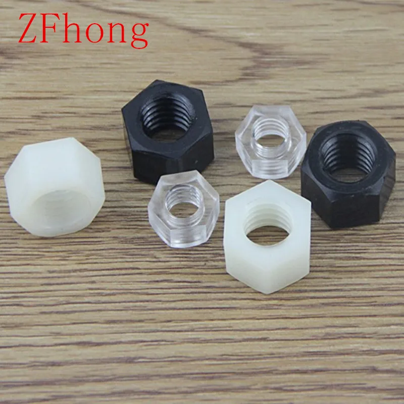m3 m4 m5 m6 Phillipe Cross Transparent Plastic Bolt Screw with Nut