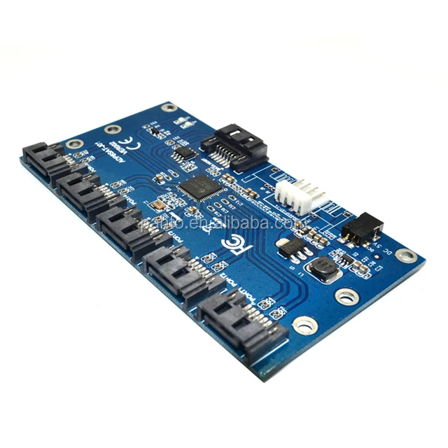 SATA II Adapter Card SATA 1 to 5 Port Converter (SATA Port Multiplier) Riser card Hub for IFPS