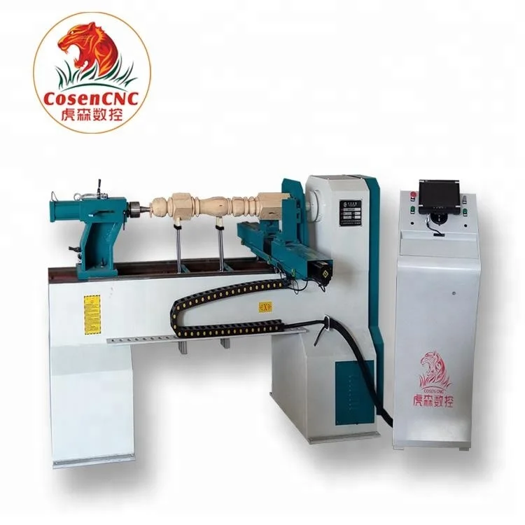 CNC wood lathe copier for table legs and baluster