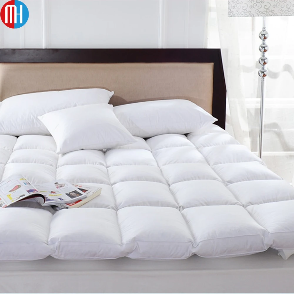 Goose feather filled Single bed futon mattress topper price