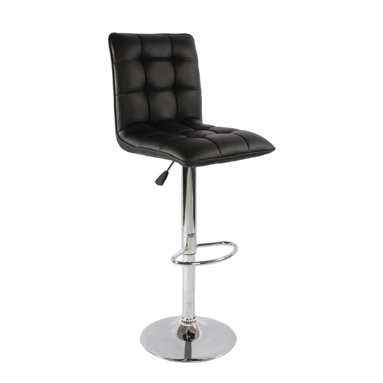 
Space saving padded hand chair carved bar stool with high back 