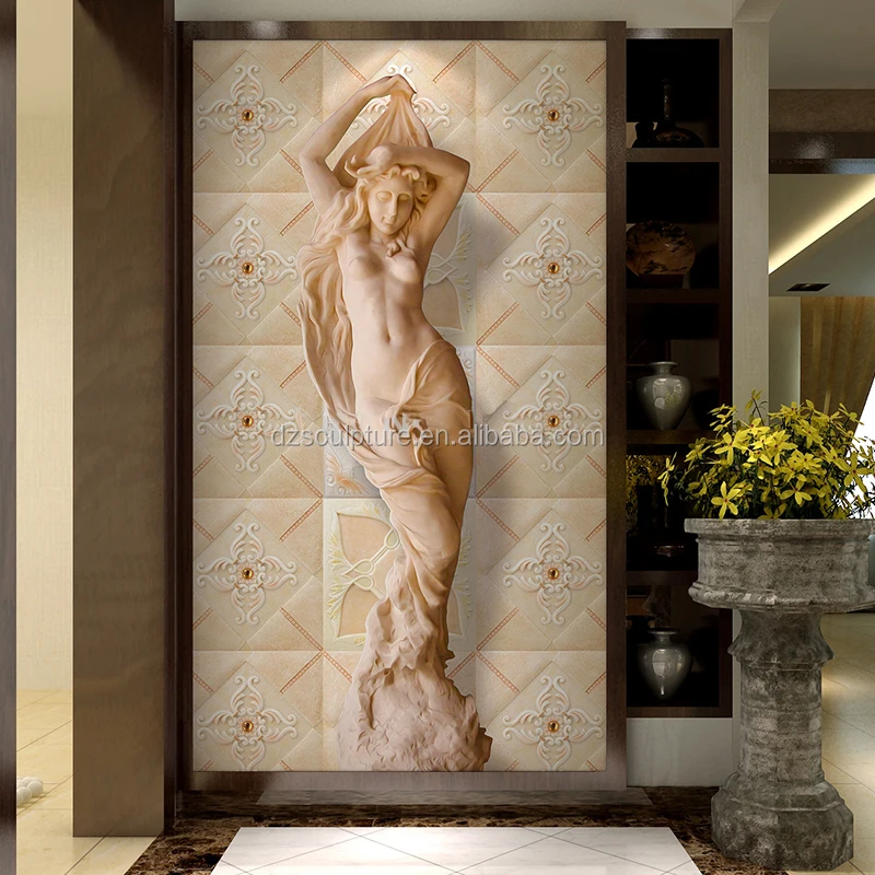 
modern art 3D fiberglass relief for decor 
