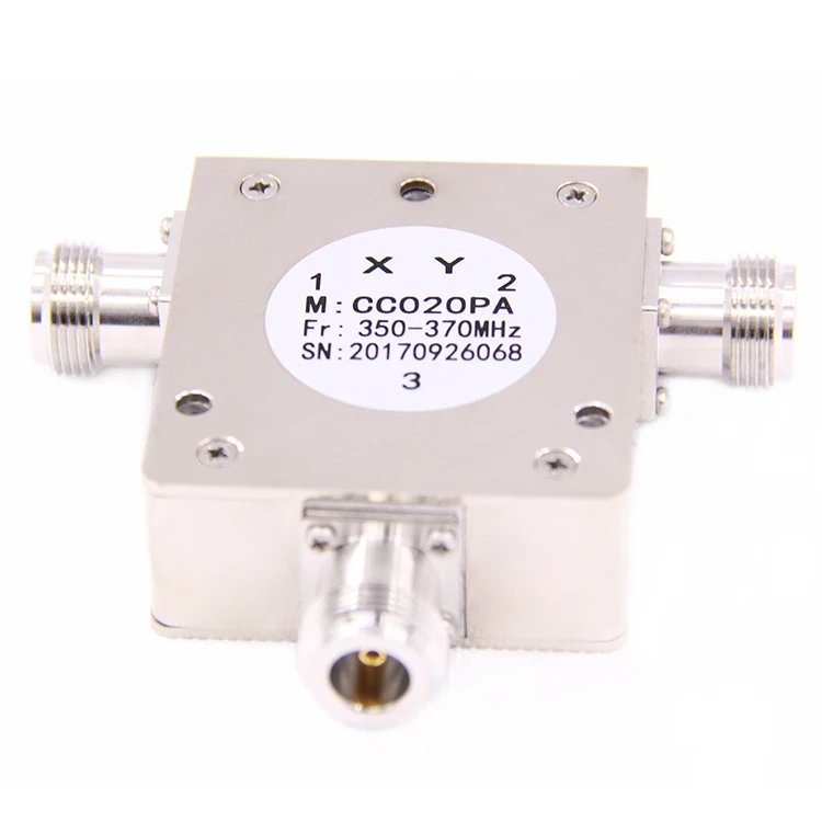 Factory wholesale 350-370 mhz Low Insertion vhf rf Coaxial Circulator