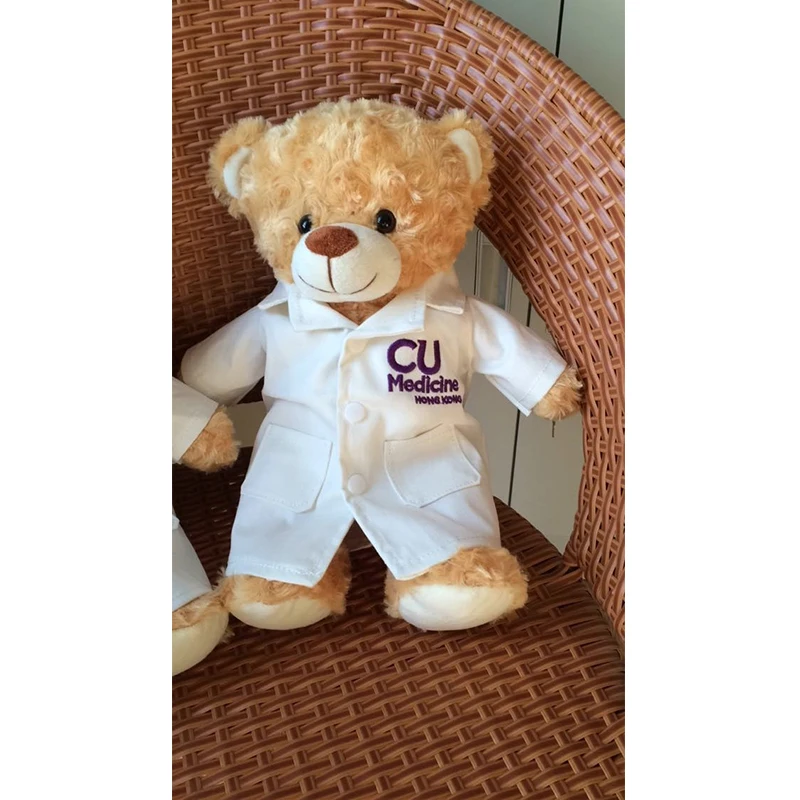 OEM Factory Made Plush Uniform Doctor Teddy Bear With Stethoscope
