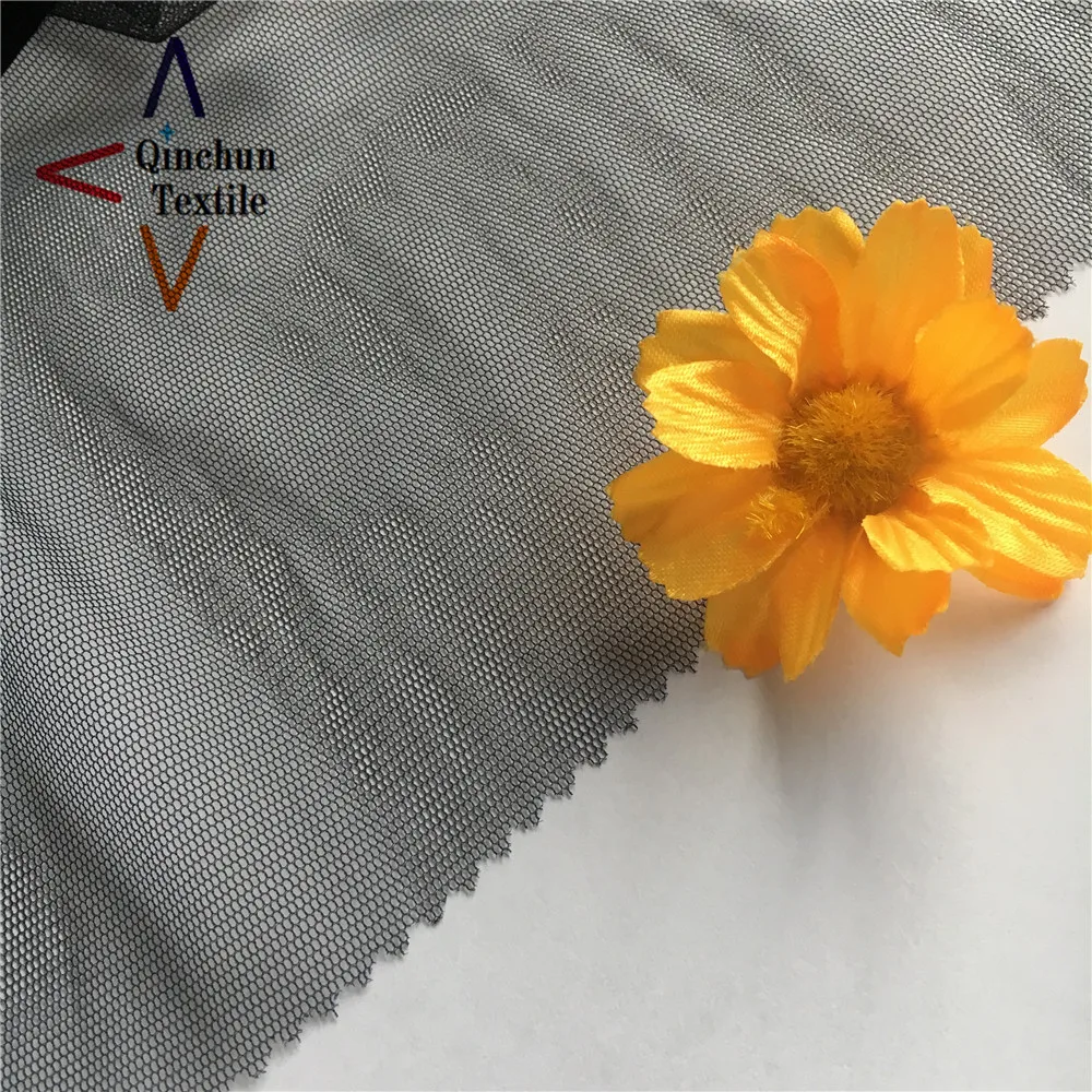 40D knitted crystal mesh 100% nylon tulle fabric for tutus