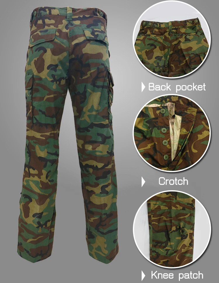 Woodland Camouflage Fabric For BDU Uniform