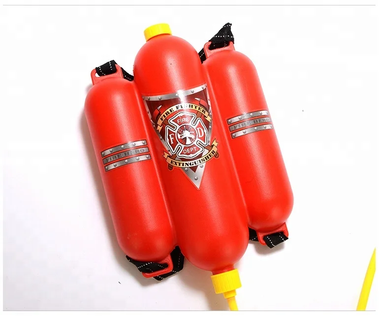 Custom kids toy big fireman water gun backpack for adults