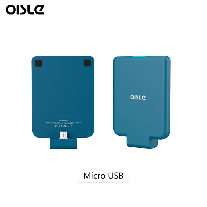 
OISLE Hot sale on Amazon Super Slim and Light External Battery for iphone/Samsung/for Huawei/for Xiaomi 