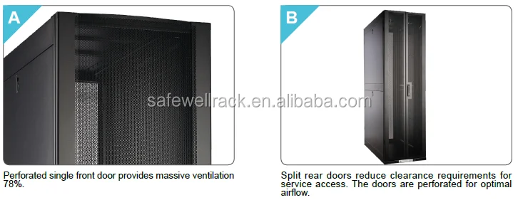 Safewell SSG8842 19inch 42U Server Rack for Data Center Servers