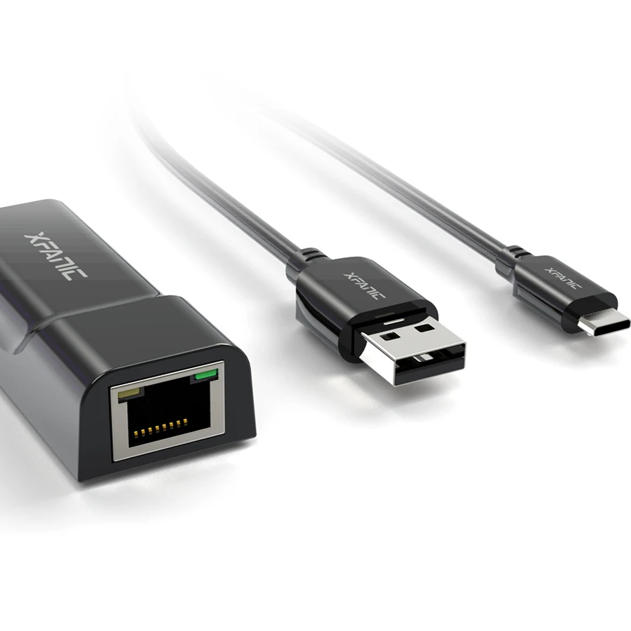  Xfanic L120 проводной внешний сетевой адаптер Micro USB к Rj45 кабель Ethernet для