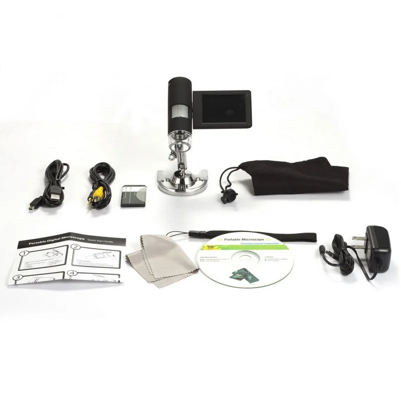 5MP 1000x Portable USB Pocket Microscope with 8 Led for Industrial Inspection