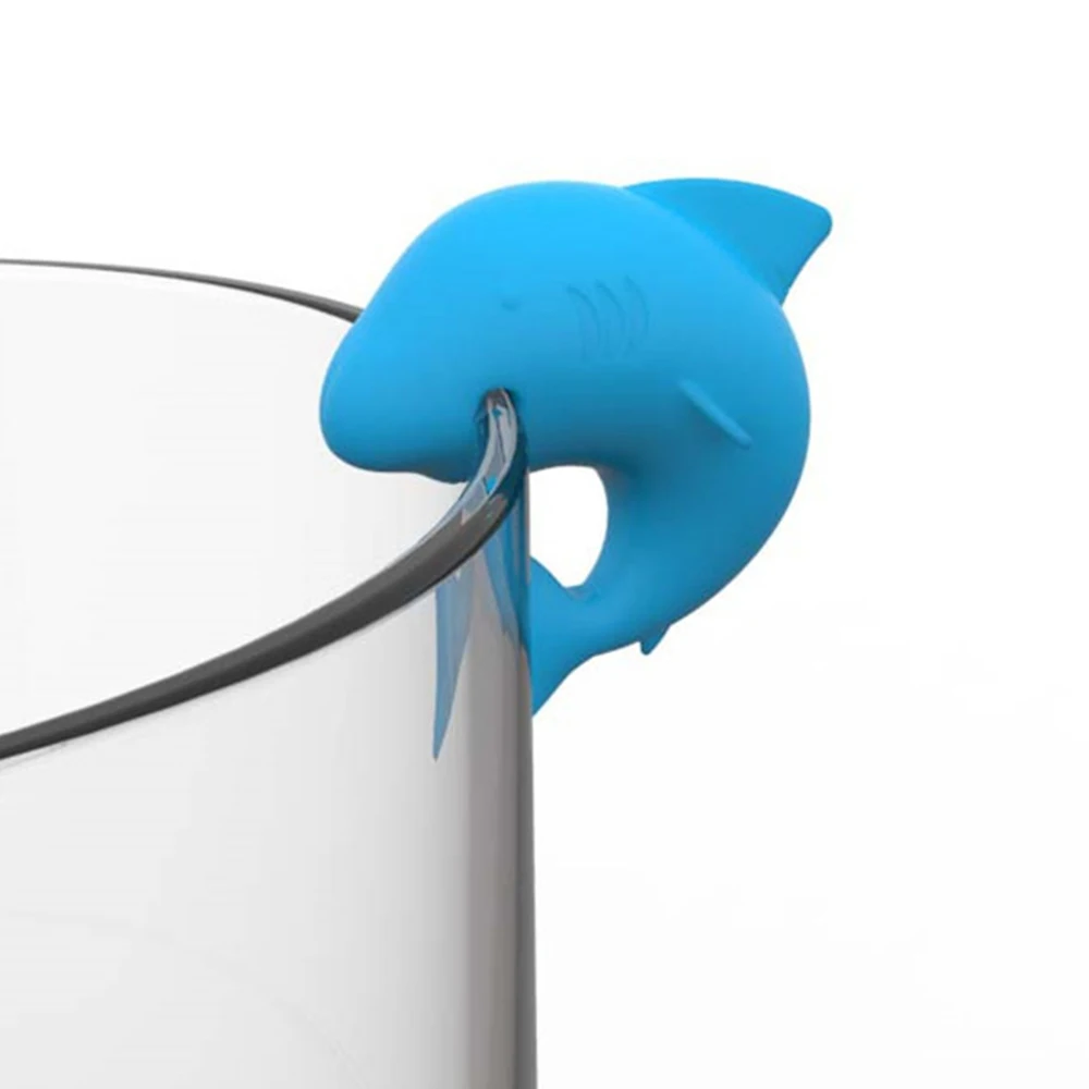 Shark Silicone Wine Glass Markers