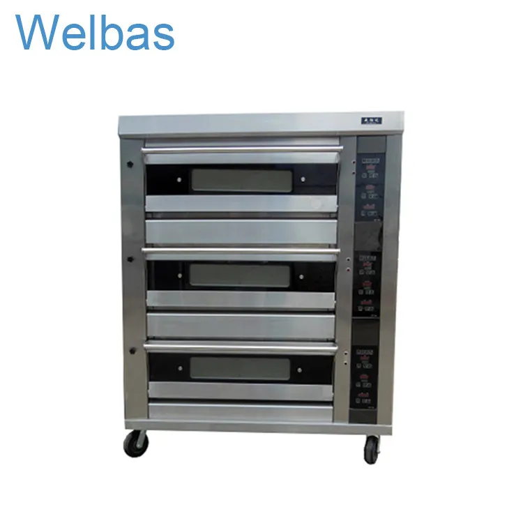Guangzhou Wholesale Pan Stainless Steel Bakery Equipment Bread Baking Pizza Gas Oven