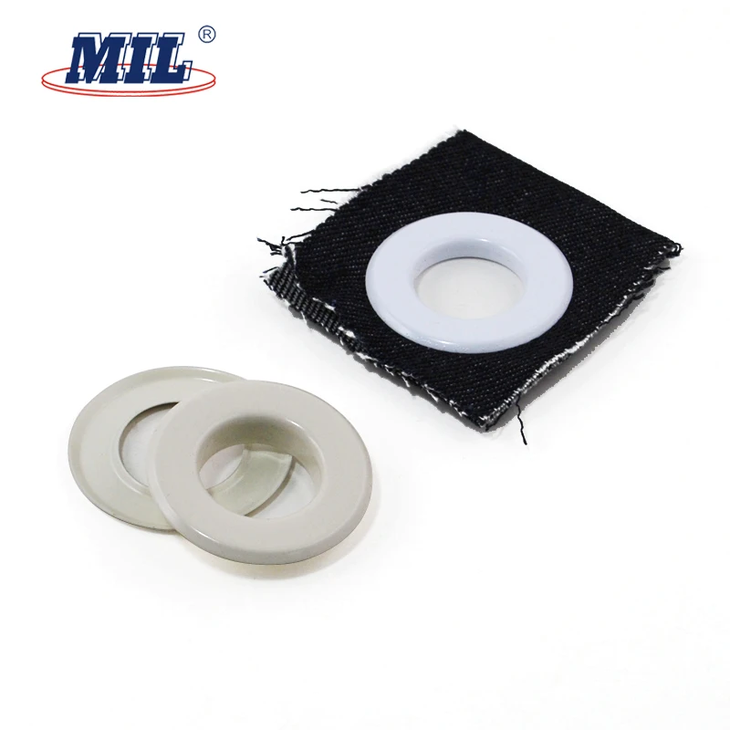 Wholesale Clothing Custom White Enamel Round Brass Metal Eyelet For Shoes