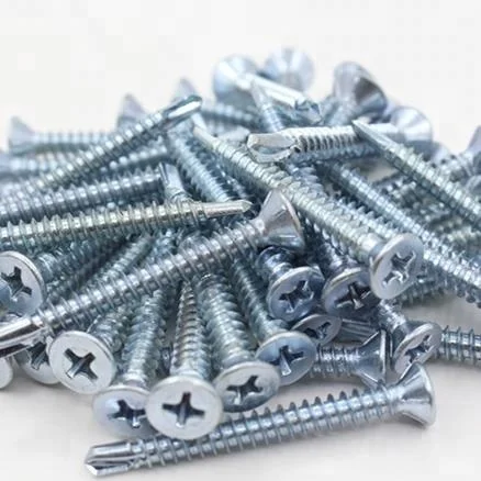 Phllips Ribs Flat Head zinc plated, Self Drilling Screw C1022