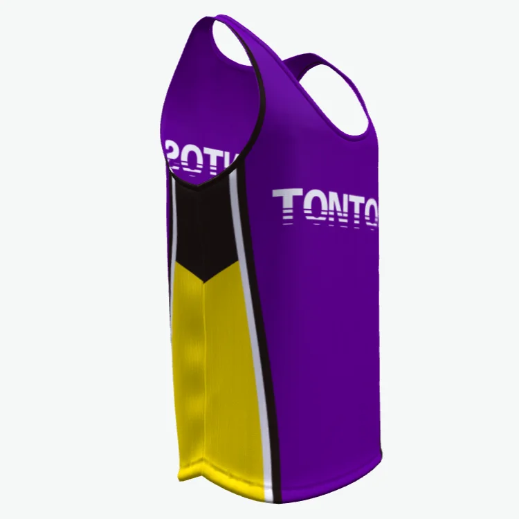 Tontos sportswear custom sublimation sleeveless t shirt men