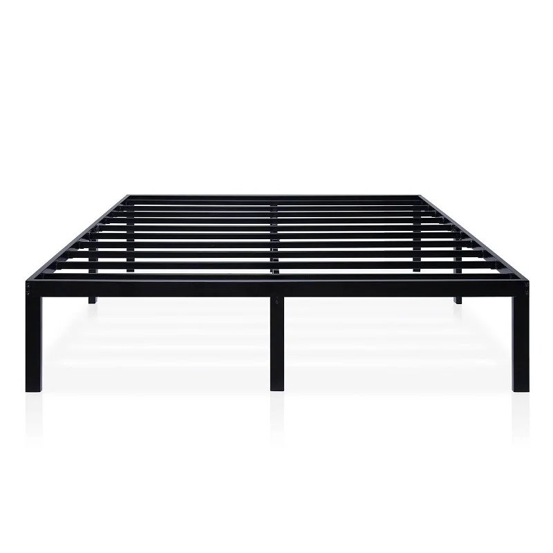 14 inch Tall Metal Platform Bed Frame Steel Slat Twin Full Queen King Size Bed