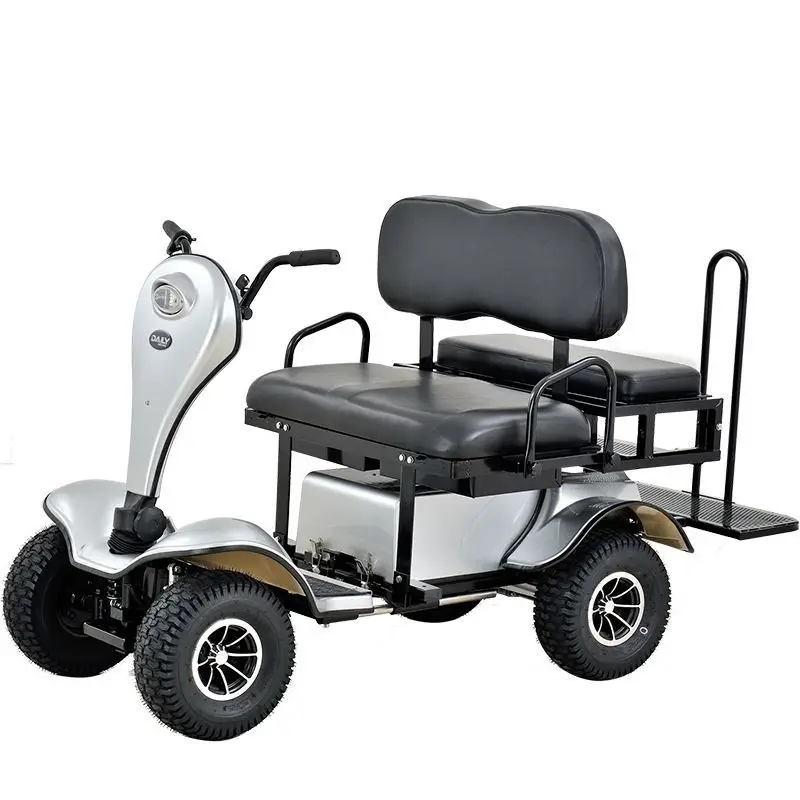 Cheap  Wholesale 4 Wheel 2 Seat  Vigorous Fast Travel Electric  Mobility Scooter with Roof for Disable Adult