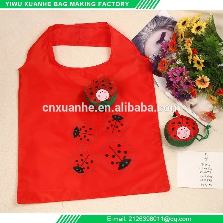 Wholesale Custom Animal Shape Foldable Bag Shopping Bag White Panda Pattern Tote Bag