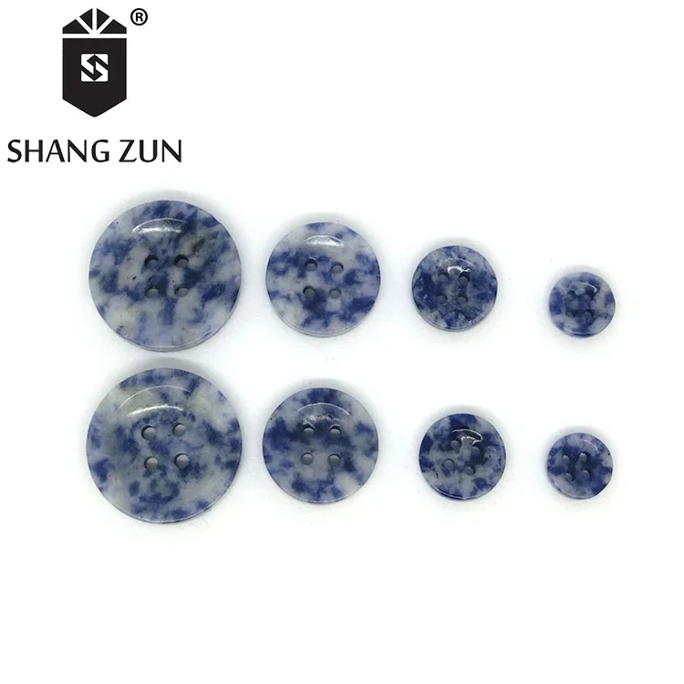 Production of natural jade agate buttons 4 size natural stone blue button garment accessories shirt jacket clothing buttons