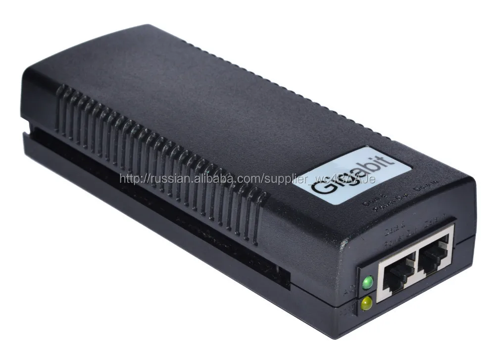 10/100/1000Mbps гигабит PoE инжектор питания через Ethernet-адаптер для IEEE802.3AF/802.3AT POE VoIP телефоны