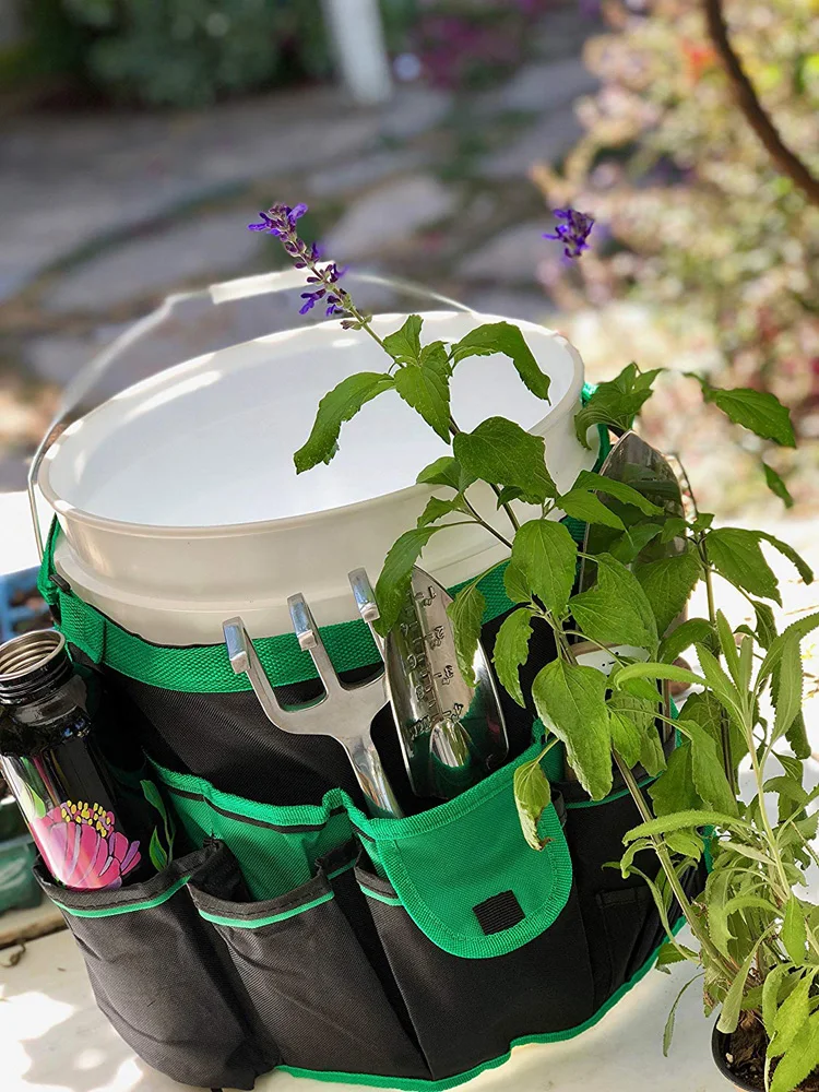 High Quality Round Gardening Tool Carry Bucket Bag