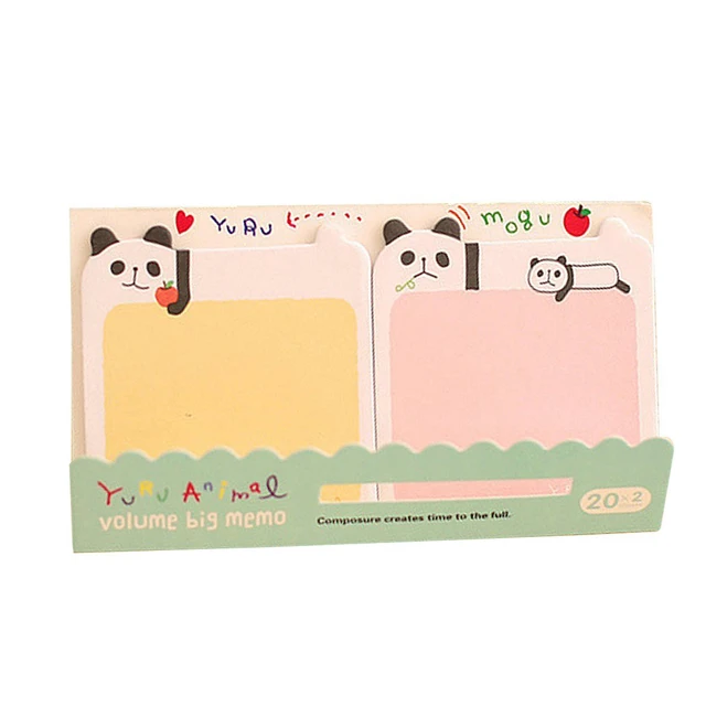 Mily Lovely Cute Cartoon Sticky Note Self-stick Note Pack of 8 and 25 Sheets per Pack notepads