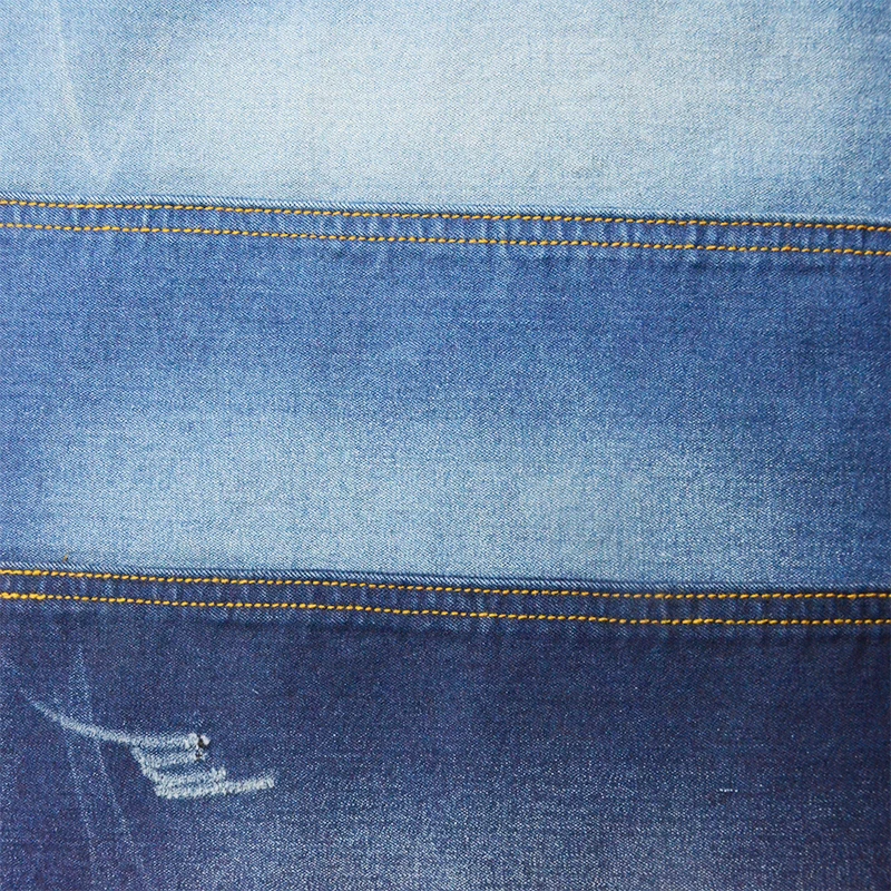 cotton/tencel/nylon slub denim fabric