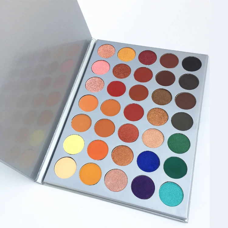 
2018High pigment private label eyeshadow palette makeup cosmetic without logo no name 