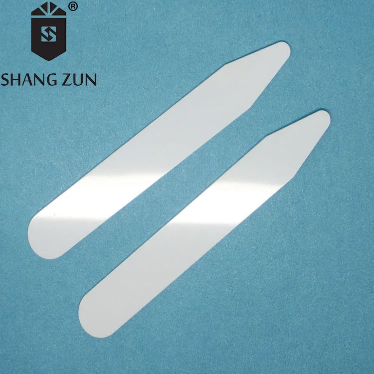Manufacturers wholesale white PVC collar stays plastic collar stand garment accessories collar stiffeners