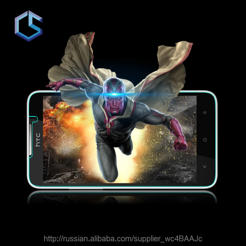 Blister Pack Shockproof Tempered Glass Screen Protector for Mobile Phone HTC 516