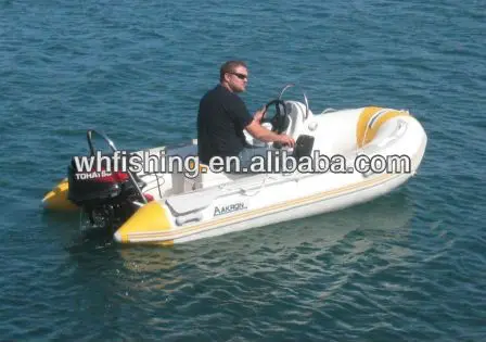 OEM 4 persons pvc fiberglass boat deep V keel RIB inflatable boat with CE