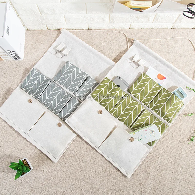 custom printing making material rope canvas cloth sling bag with multi pockets