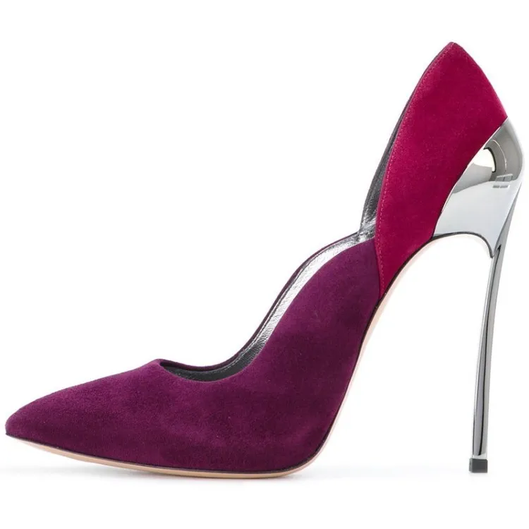 Red China wholesale fashion pencil high heels women pumps shoes 2018