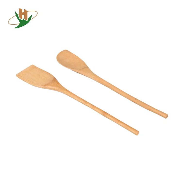 100% organic eco friendly raw bamboo wood kitchen utensils cook turner for wholesale