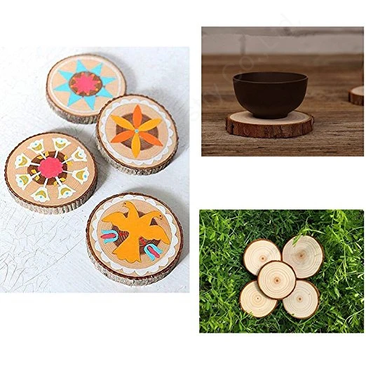 
Wholesale Custom rustic pine tree slices coaster 