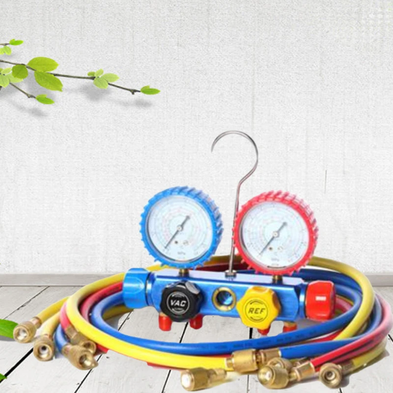 AC refrigerant gas pressure gauge r410a manifold gauge