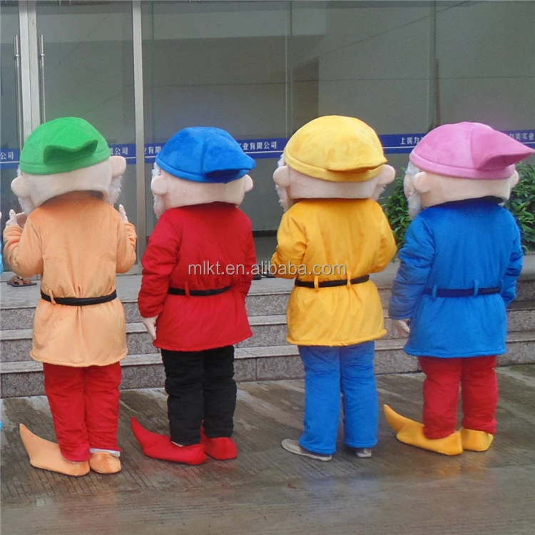 
Wholesale online classic cartoon character adult seven dwarfs mascot costume 