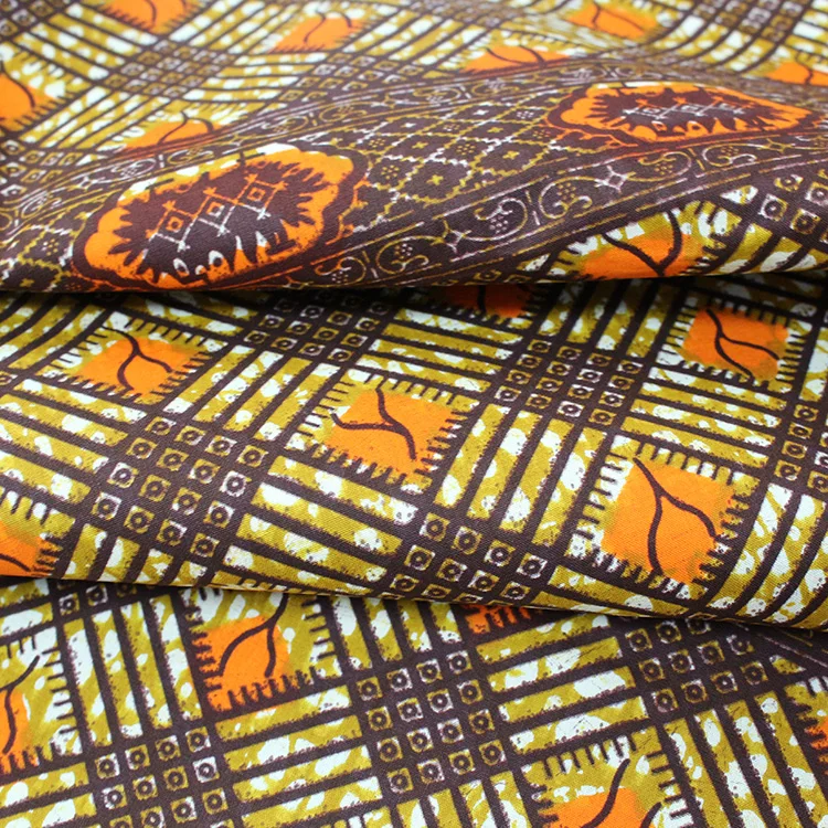Veritable wax african fabric java wax print fabric