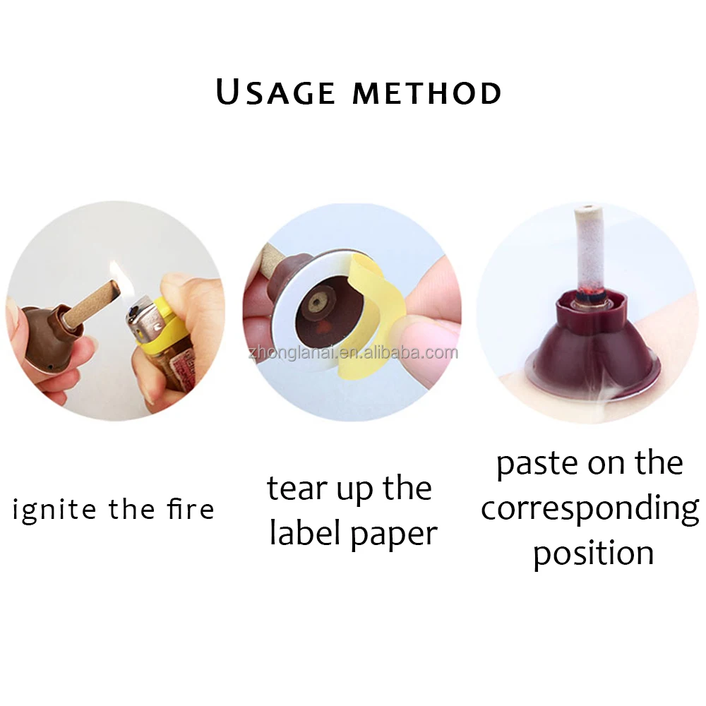 
Chinese mugwort natural mini Moxa Self-stick Paste Moxibustion Tube Acupuncture Points Massage 