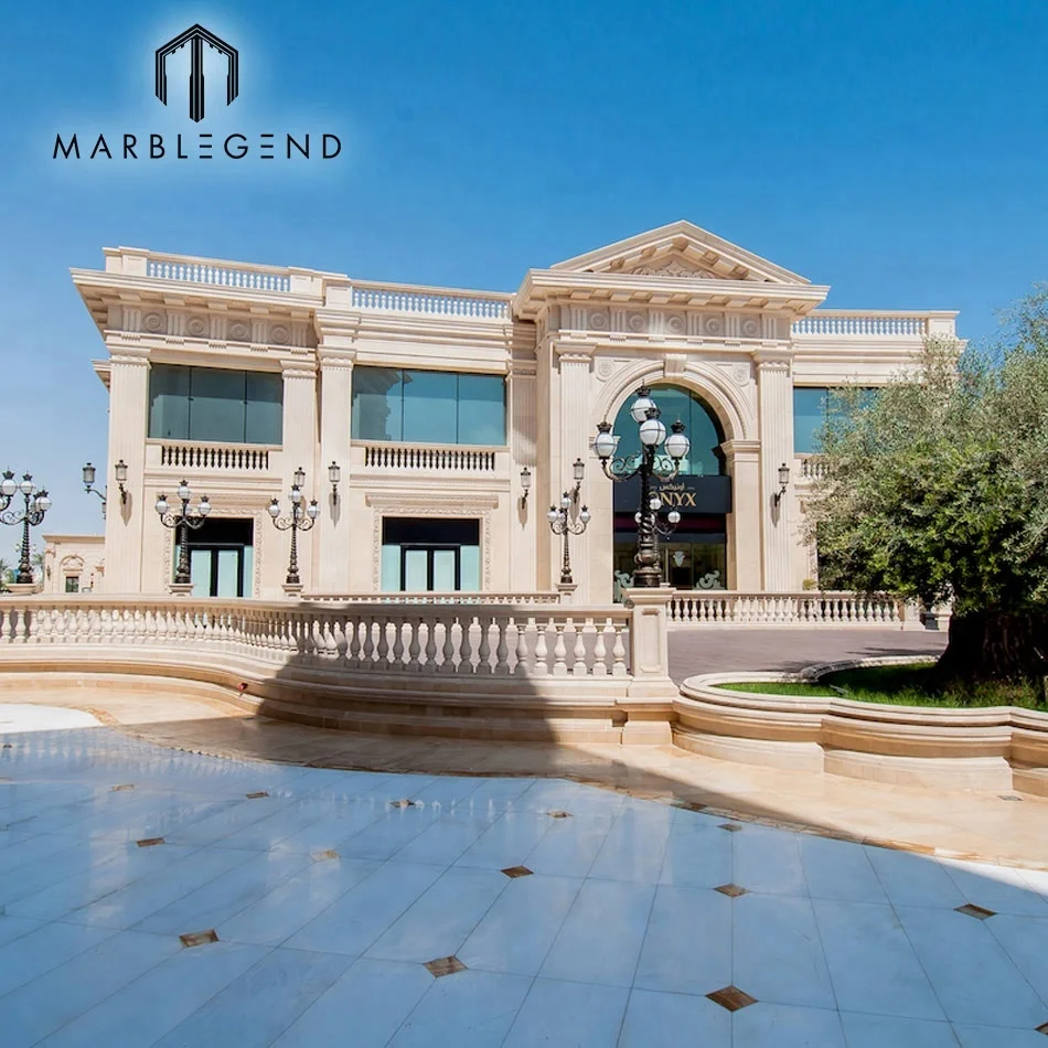 Exterior Facade 3cm Thick Natural White Limestone