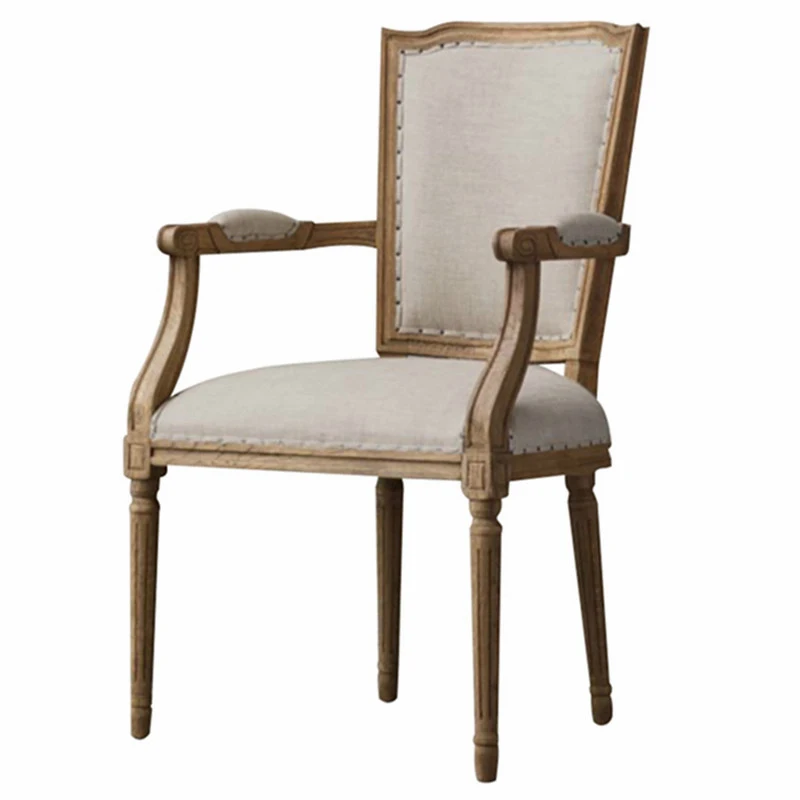 Wooden Top Grade Design Armchair Restaurant Furniture Dining Tables and Chairs for sale