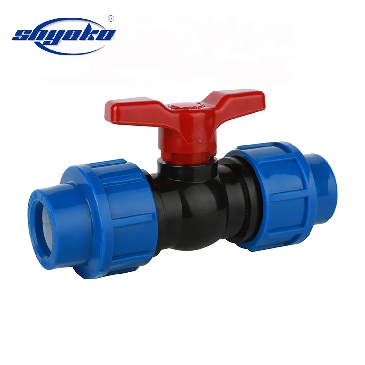 SHYOKO PE pipe PP compression fitting for irrigation PP  fittings  irrigation fittings