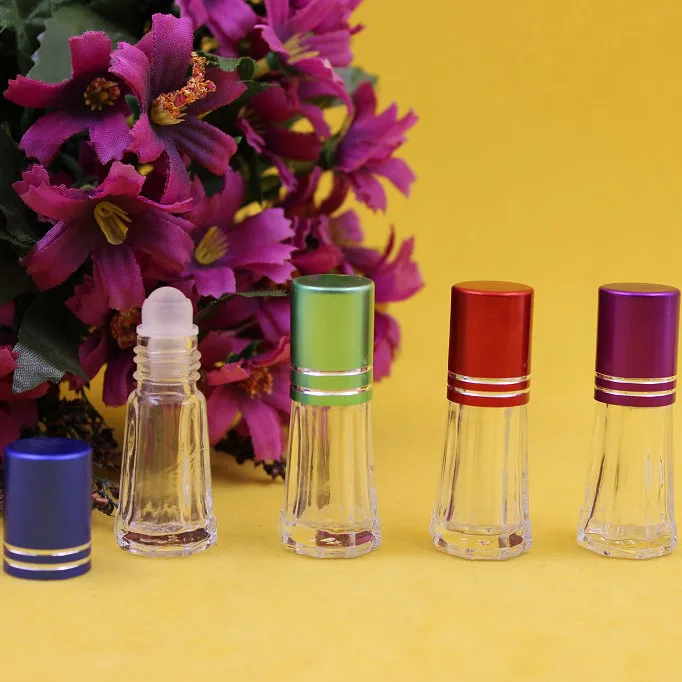 Hot selling 3ml small essential oil bottles glass roll on perfume bottles