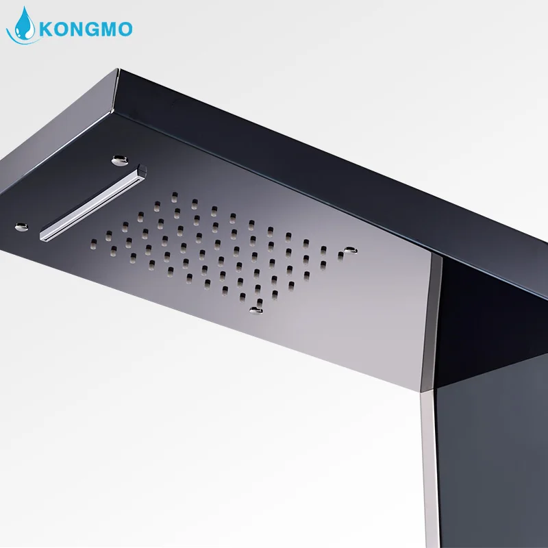 304 Massage Shower Body Jets With 4 Way Shower Diverter Water Temperature Changeable Column Panel Systems 8002