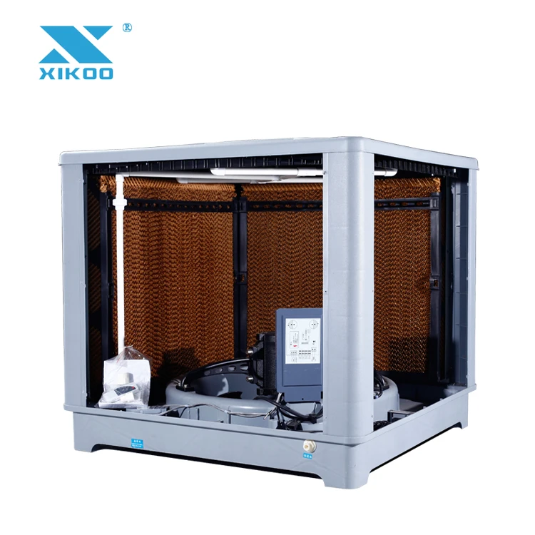 Roof mounted evaporative cooler engines