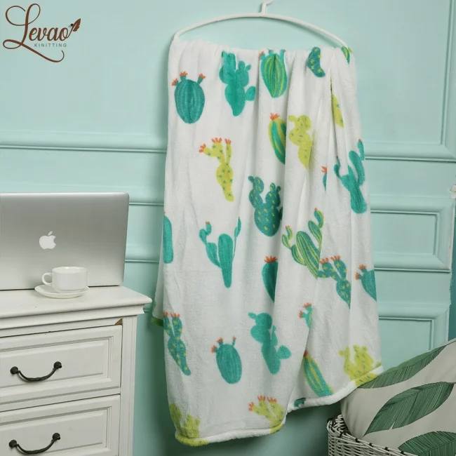 
Wholesale 100% polyester knit coral fleece throw blanket 